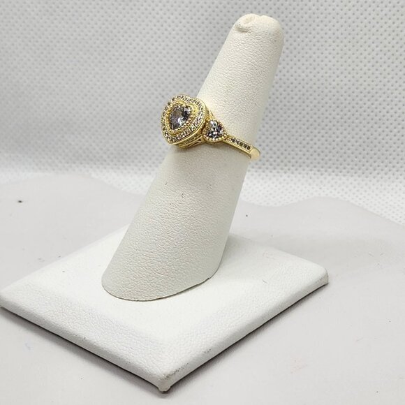 Brand New Sterling Silver 925 Heart Gemstone Ring - Picture 3 of 6